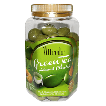 ALFREDO JAR  450g GREEN TEA ALMOND