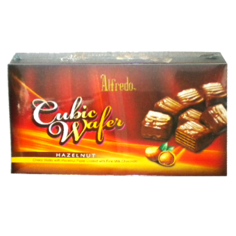 ALFREDO CUBIC WAFER  BOX  160g HAZELNUT