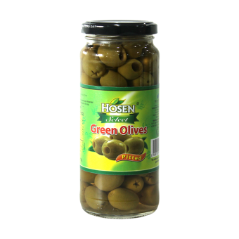 GREEN OLIVES PITTED