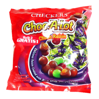 CHECKERS CHOC-A-LOT RAISIN CHO