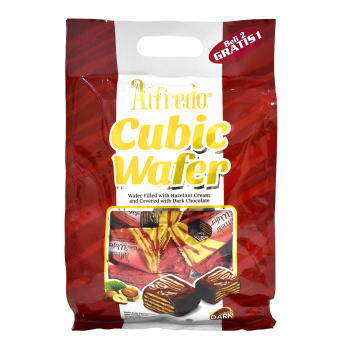 ALFREDO CUBIC WAFER BAG  270g HAZELNUT DARK