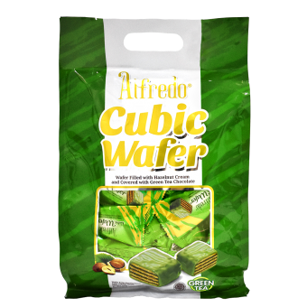 ALFREDO CUBIC WAFER BAG  250g GREEN TEA