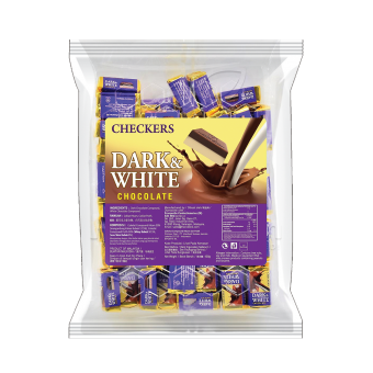 CHECKERS MINI CHUNKY DARK&WHITE