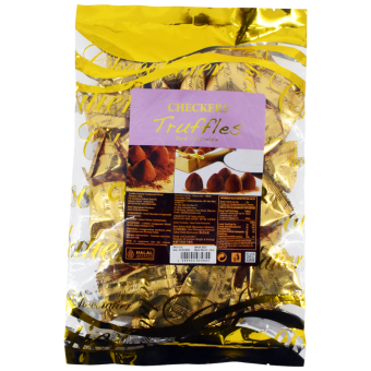 CHECKERS PILLOW WRAP TRUFFLE DARK