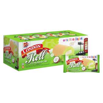 Swiss Roll Kotak Coconut Pandan